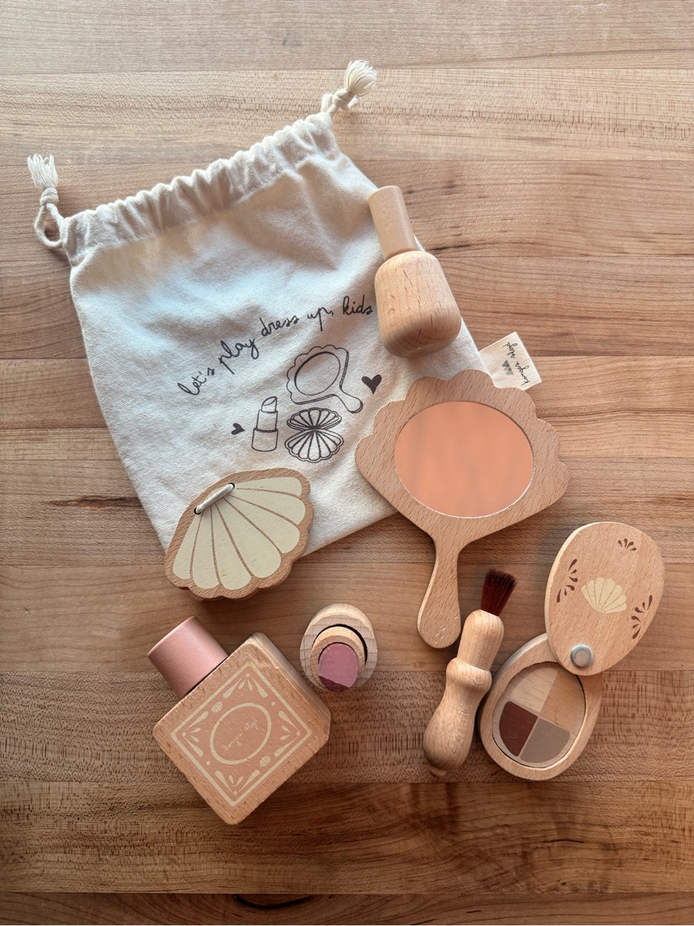 Wooden Kids Makeup Play Set